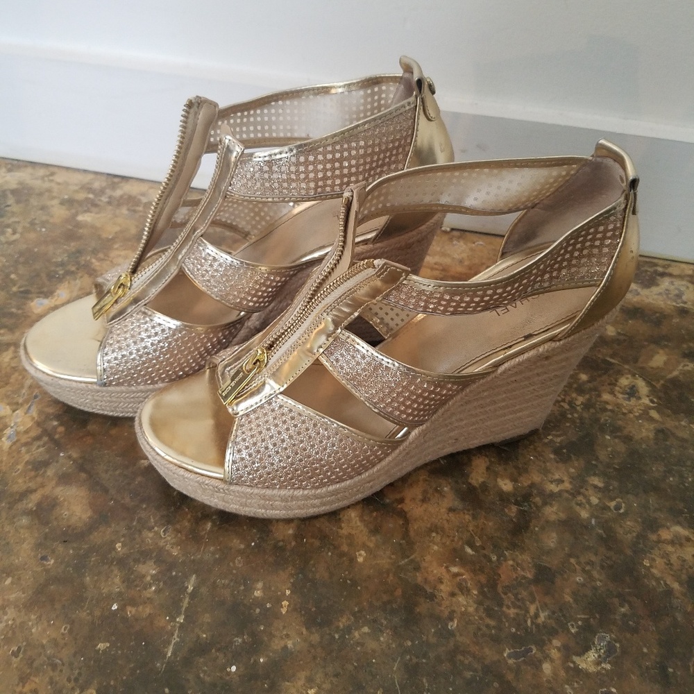 Gold Espadrilles